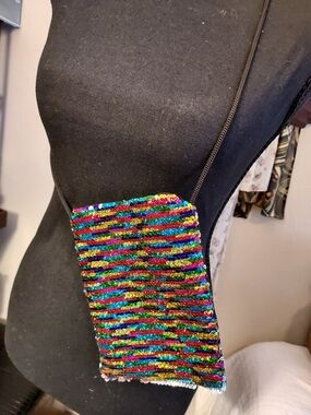 Sequin Crossbody Phone Pouch - Multicolor